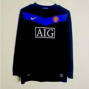Nike Manchester United Youth 2009-10 Long Sleeve Away Shirt Size:XL